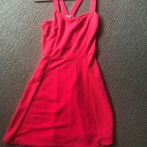 Neon pink dress